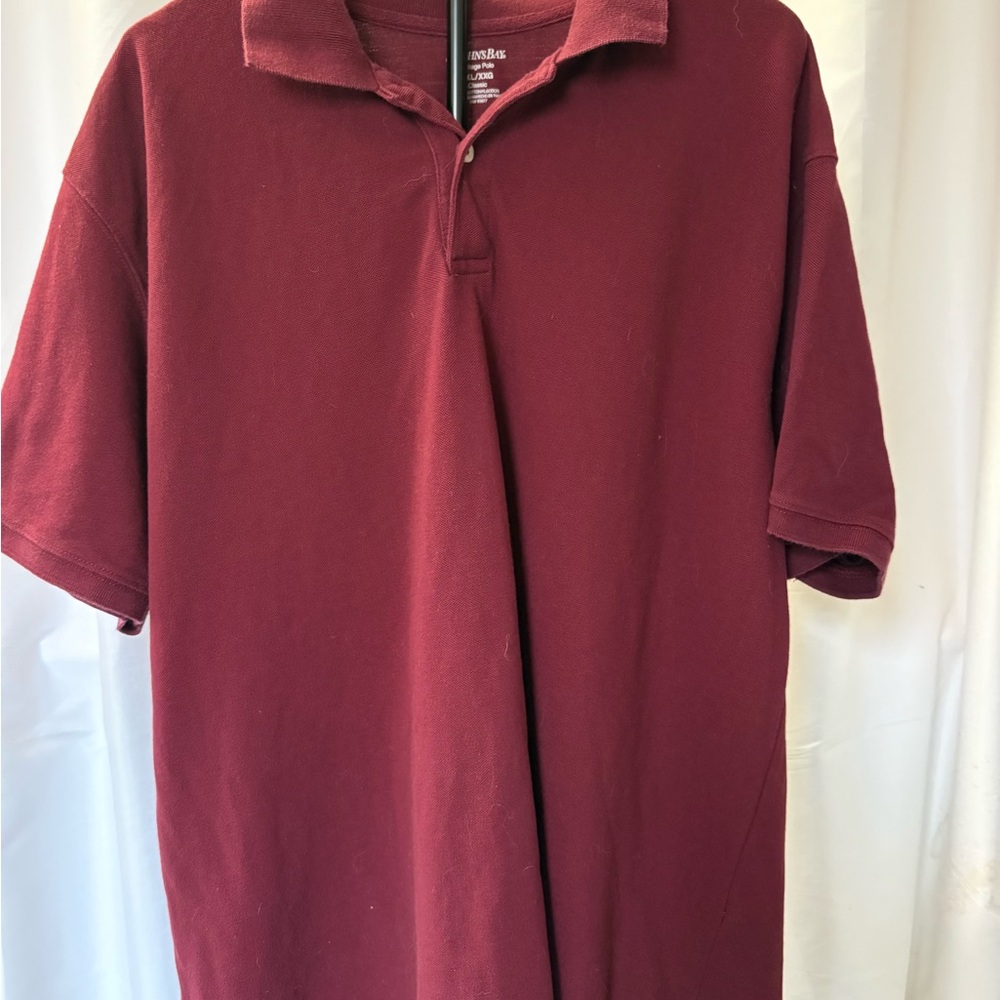 St. John's Bay Burgundy Polo Shirt
